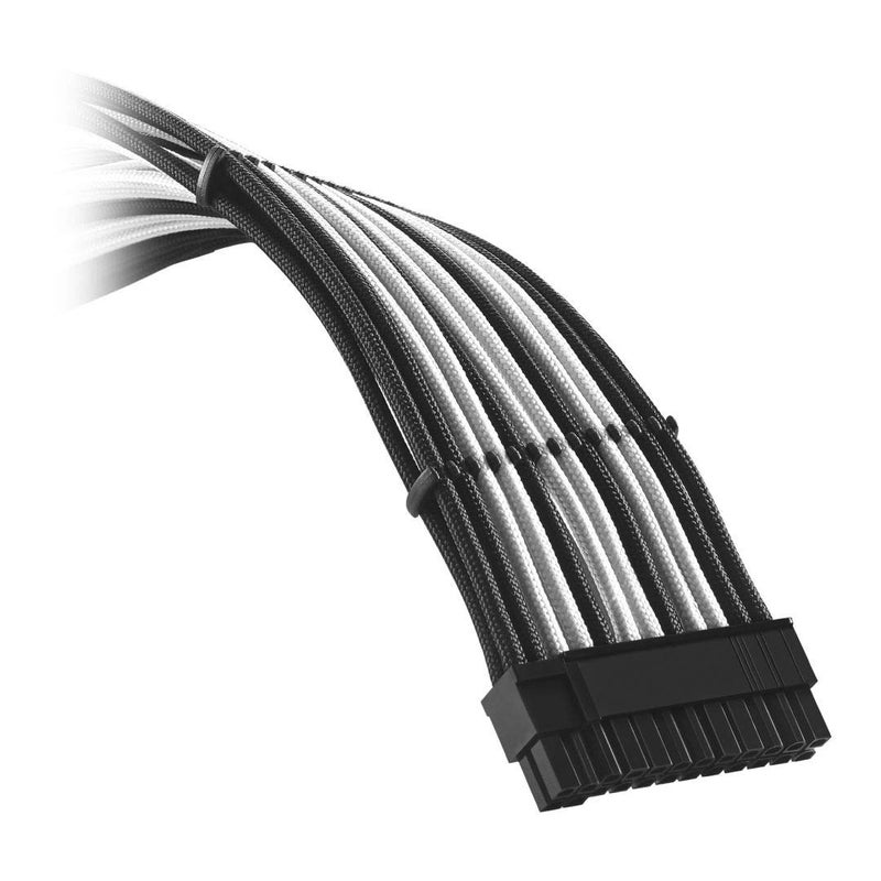 CableMod E-Series Classic ModFlex Sleeved Cable Kit for EVGA G/G+ / P/P+ / T (Black + White) - Image 2